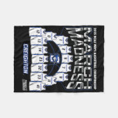 Creighton March Madness 2025 Men's Sketll Nil  Fleece Deken (Voorkant (Horizontaal))