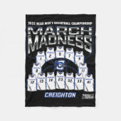 Creighton March Madness 2025 Men's Sketll Nil Fleece Deken (Voorkant)
