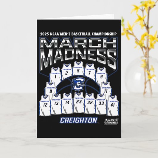 Creighton March Madness 2025 Men's Sketll Nil  Kaart (Gele Bloem)