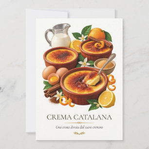 Crema Catalana – Ouderwetse Italiaanse Dessert Kaart