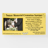 Cremation Memorial Service Business aanpassen Spandoek (Horizontaal)