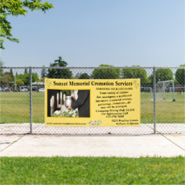 Cremation Memorial Service Business aanpassen Spandoek