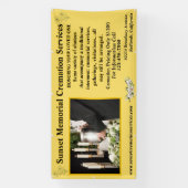 Cremation Memorial Service Business aanpassen Spandoek (Verticaal)