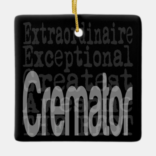 Cremator Extraordinaire Keramisch Ornament (Voorkant)