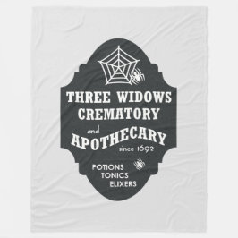 CREMATORIUM VAN DRIE WEDUWE FLEECE DEKEN
