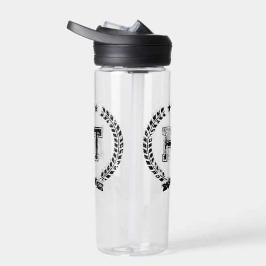  crème aangepast monogram plastic flesje waterfles (Rechts)