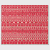 Crème Alpiene kerstjumperpapier Cadeaupapier (Vlak)