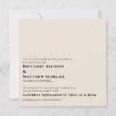 Crème als we je kunnen knuffelen uitgestelde bruil kaart (Achterkant)