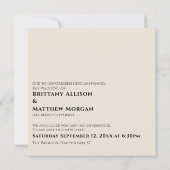 Crème als we je kunnen knuffelen uitgestelde bruil kaart (Achterkant)