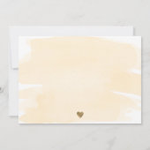 Crème Aquarel Gouden Moederdag Lunch Kaart (Achterkant)