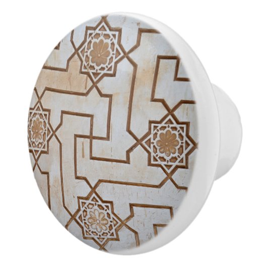 Crème Arabesque Keramische Knop (Rechts)