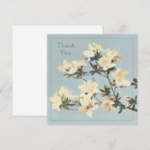 Crème Azalea Bloemen Bedankkaart (Voorkant / Achterkant)