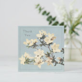 Crème Azalea Bloemen Bedankkaart (Staand voorkant)