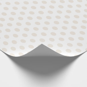 Crème Baby Polka Dot Wrapping Paper Cadeaupapier