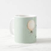 Crème Ballon Mint Boog Dromen Koffiemok (Voorkant links)