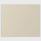 Crème Beige Effen Kleur Cadeaupapier (Vlak)