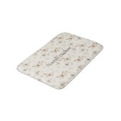 Crème Beige Zand Vlinders Badmat (Gekanteld)