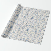 Crème Blad Bruiloft Douche  Cadeaupapier (Uitgerold)