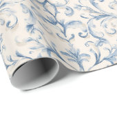 Crème Blad Bruiloft Douche  Cadeaupapier (Rol Hoek)