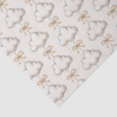 Crème Blauw Cloud Nine Baby Shower Tissuepapier (Detail)