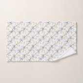 Crème Blauwe Strikken Bad Handdoek (Handdoek)