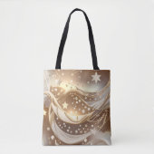 Crème Bleek Gouden Maan Tijdloze Elegantie Tote Bag (Voorkant)