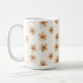 Crème Bloemen Koffiemok (Links)