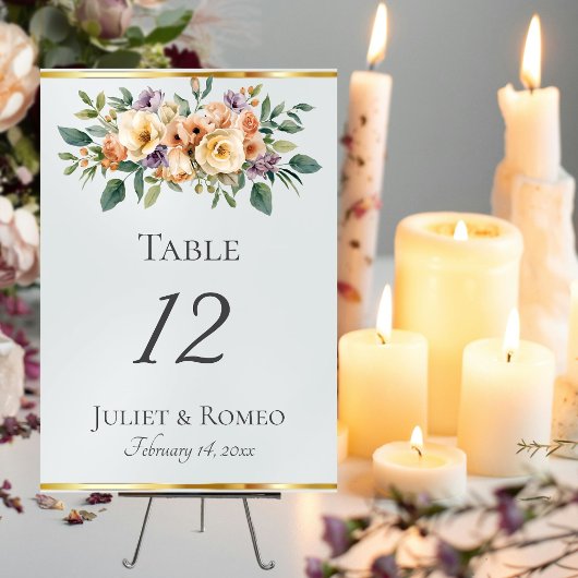 Crème Bloemen & Lint - Parelwit Kaart