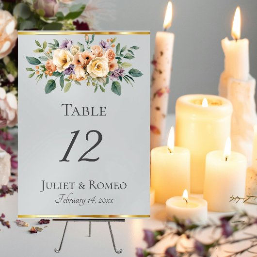 Crème Bloemen & Lint - Zilver Kaart
