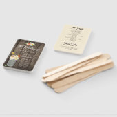 Crème Bloemen Mason Jar Rustieke Schuur Houten Bru Handwaaier (Niet-gemonteerd)