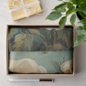 Crème Bloemen Tissuepapier (Geschenk)