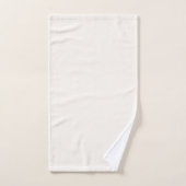 Crème Bloemige Witte Effen Kleur Bad Handdoek (Handdoek)