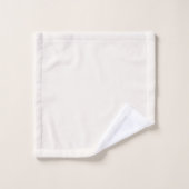 Crème Bloemige Witte Effen Kleur Bad Handdoek (Wasdoekje)