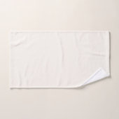 Crème Bloemige Witte Effen Kleur Bad Handdoek (Handdoek)