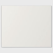 Crème Bloemige Witte Effen Kleur Cadeaupapier (Vlak)