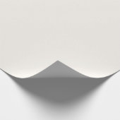 Crème Bloemige Witte Effen Kleur Cadeaupapier (Hoek)