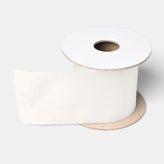 Crème Bloemige Witte Effen Kleur Satijnen Lint (Spoel)