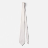 Crème Bloemige Witte Effen Kleur Stropdas (Voorkant)