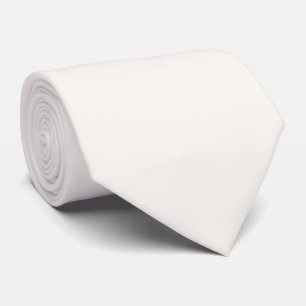 Crème Bloemige Witte Effen Kleur Stropdas
