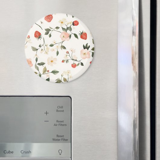 Crème Blush Aardbeien Magneet (Insitu (Koelkast))
