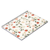 Crème Blush Aardbeien Notitieboek (Linkerzijde)