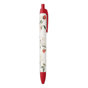 Crème Blush Aardbeien Zwarte Inkt Pen