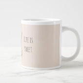 Crème Blush Drie Moppige Konijn Konijnen Grote Koffiekop (Rechts)