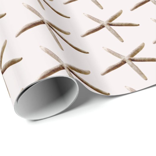 Crème Blush Ocean Zeester Cadeaupapier (Rol Hoek)