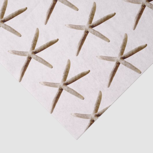 Crème Blush Ocean Zeester Tissuepapier (Detail)