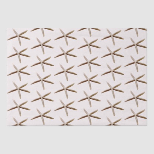 Crème Blush Ocean Zeester Tissuepapier (Voorkant)