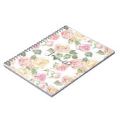  Crème Blush Roses Notitieboek (Linkerzijde)