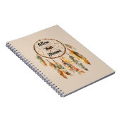 Crème Boho Veren Droomvanger Notitieboek (Rechterzijde)