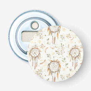 Crème Boho Veren Droomvangers Button Flesopener