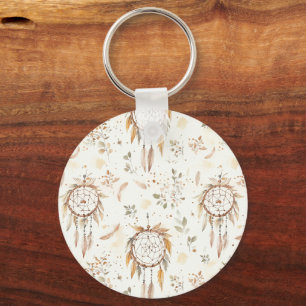 Crème Boho Veren Droomvangers Sleutelhanger